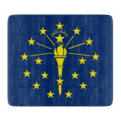 Petite planche à découper en verre avec drapeau de (Devant)