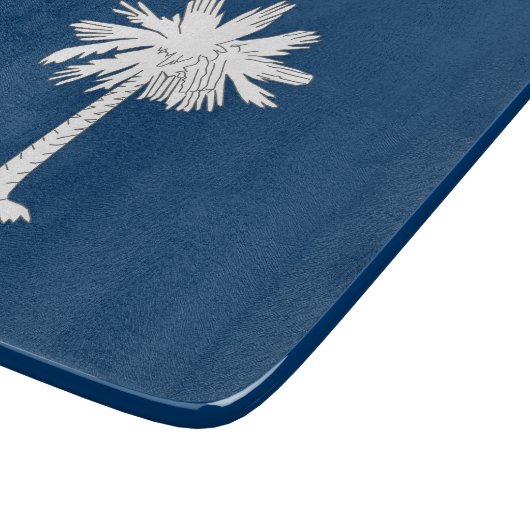 Petite planche à découper en verre avec drapeau de (Coin)