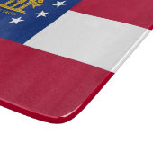 Petite planche à découper en verre avec drapeau de (Coin)