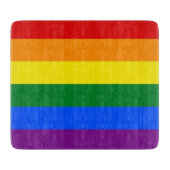 Petite planche à découper en verre avec drapeau de (Devant)