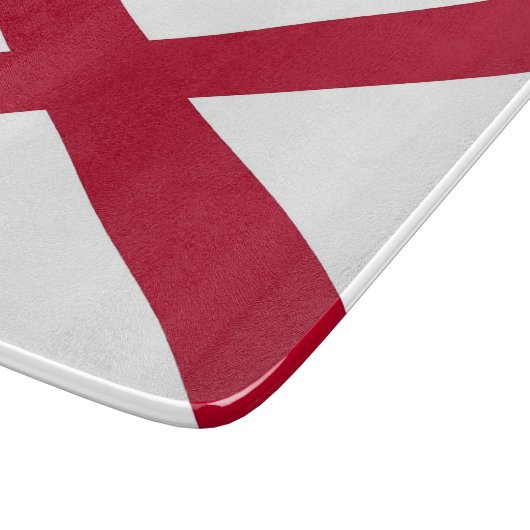 Petite planche à découper en verre avec drapeau de (Coin)