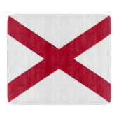 Petite planche à découper en verre avec drapeau de (Devant)