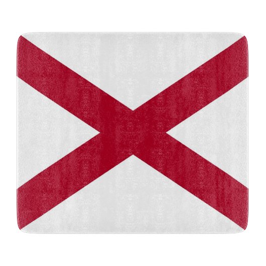 Petite planche à découper en verre avec drapeau de (Devant)