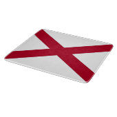 Petite planche à découper en verre avec drapeau de (Coin)