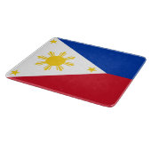 Petite planche à découper en verre avec drapeau de (Coin)