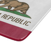 Petite planche à découper en verre avec drapeau de (Coin)