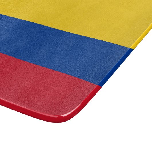 Petite planche à découper en verre avec drapeau de (Coin)