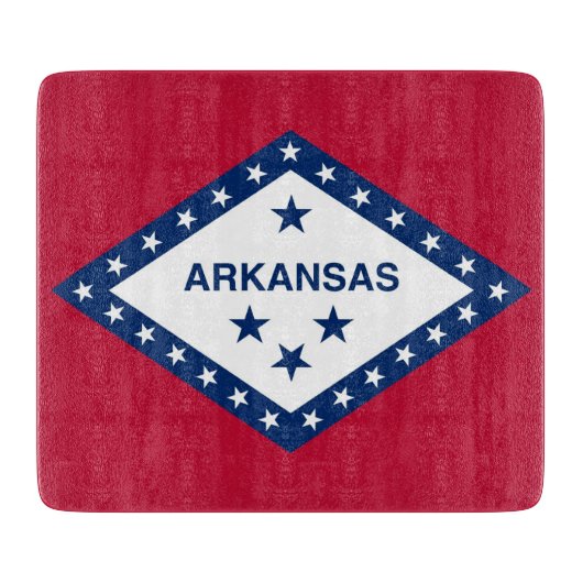 Petite planche à découper en verre avec drapeau de (Devant)