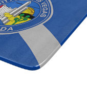 Petite planche à découper en verre avec drapeau de (Coin)