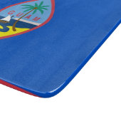 Petite planche à découper en verre avec drapeau de (Coin)