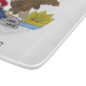 Petite planche à découper en verre avec drapeau de (Coin)