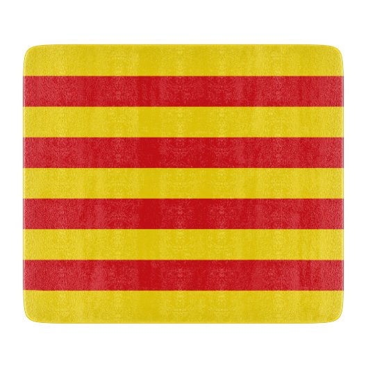 Petite planche à découper en verre avec drapeau de (Devant)