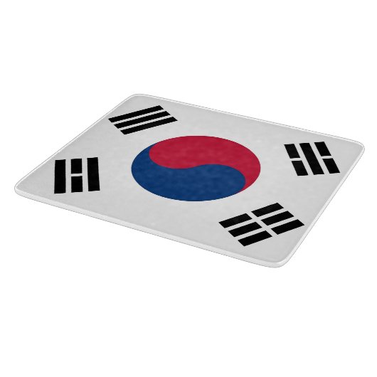 Petite planche à découper en verre avec drapeau de (Coin)