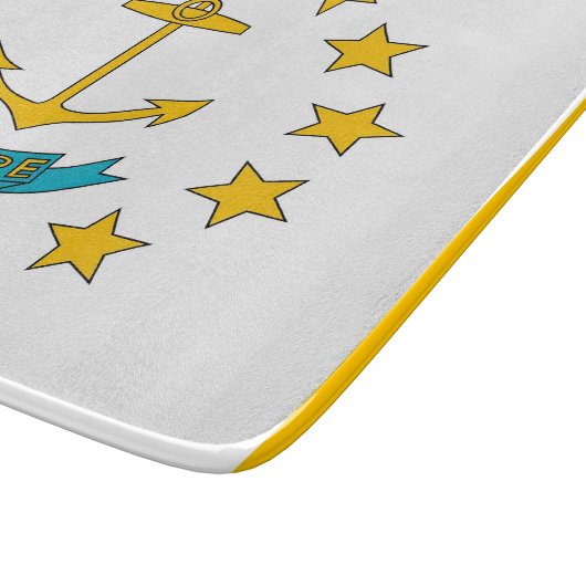 Petite planche à découper en verre avec drapeau de (Coin)