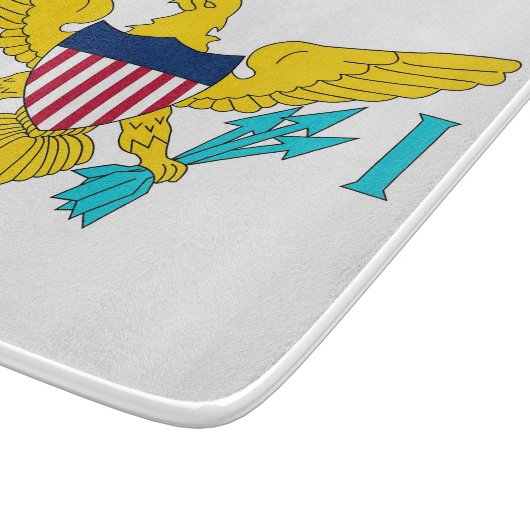 Petite planche à découper en verre avec drapeau de (Coin)