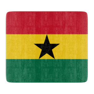 Petite planche à découper en verre avec drapeau du