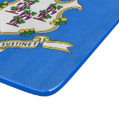 Petite planche à découper en verre avec drapeau du (Coin)