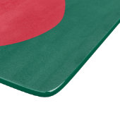 Petite planche à découper en verre avec drapeau du (Coin)