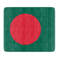 Petite planche à découper en verre avec drapeau du