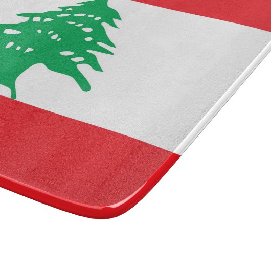 Petite planche à découper en verre avec drapeau du (Coin)