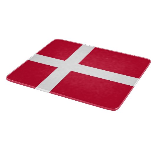 Petite planche à découper en verre avec drapeau du (Coin)