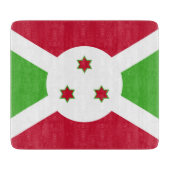 Petite planche à découper en verre avec drapeau du (Devant)