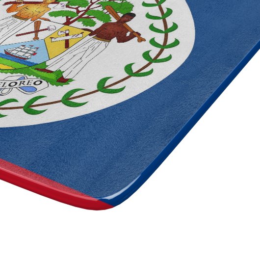 Petite planche à découper en verre avec drapeau du (Coin)