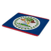 Petite planche à découper en verre avec drapeau du (Coin)