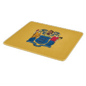 Petite planche à découper en verre avec drapeau du (Coin)