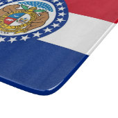 Petite planche à découper en verre avec drapeau du (Coin)