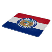 Petite planche à découper en verre avec drapeau du (Coin)