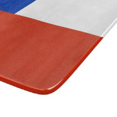 Petite planche à découper en verre avec drapeau du (Coin)