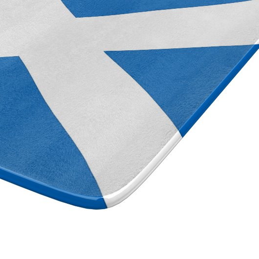 Petite planche à découper en verre avec drapeau éc (Coin)