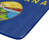 Petite planche à découper en verre avec drapeau Mo (Coin)