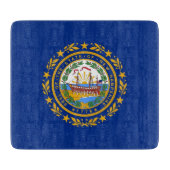 Petite planche à découper en verre avec drapeau Ne (Devant)