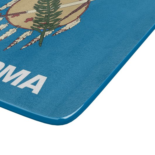 Petite planche à découper en verre avec drapeau Ok (Coin)