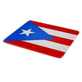 Petite planche à découper en verre avec drapeau Po (Coin)