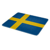 Petite planche à découper en verre avec drapeau su (Coin)