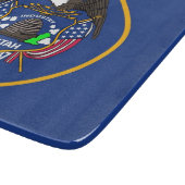 Petite planche à découper en verre avec drapeau Ut (Coin)