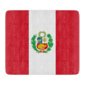 Petite planche à découper en verre avec le drapeau (Devant)