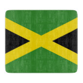 Petite planche à découper en verre avec le drapeau (Devant)