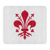 Petite planche à découper en verre avec le drapeau (Devant)