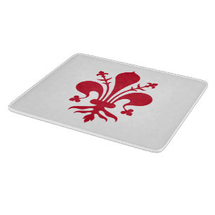 Petite planche à découper en verre avec le drapeau