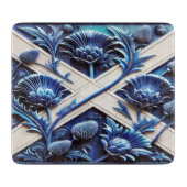 Petite planche à découper en verre avec Scottish T (Devant)