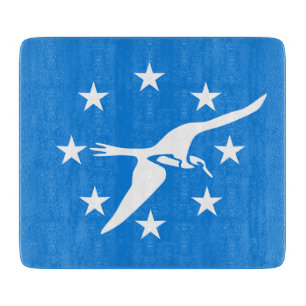 Petite planche à découper en verre- drapeau de Cor