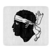 Petite planche à découper en verre- drapeau de la (Devant)