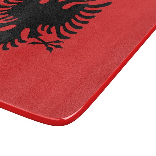 Petite planche à découper en verre- drapeau de l'A (Coin)