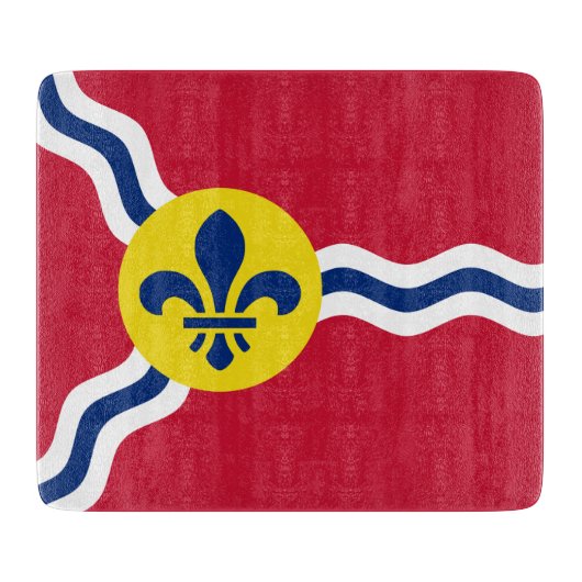 Petite planche à découper en verre, drapeau de Sai (Devant)