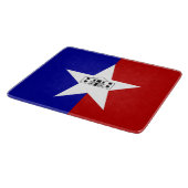 Petite planche à découper en verre- drapeau de San (Coin)