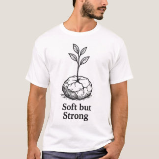 Petite plante plantée dans le sol, Design T-Shirt